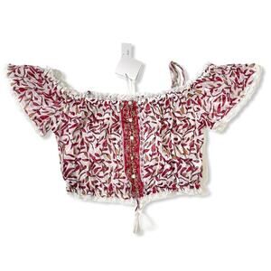 NWT POUPETTE ST BARTH Honey Floral-print Top